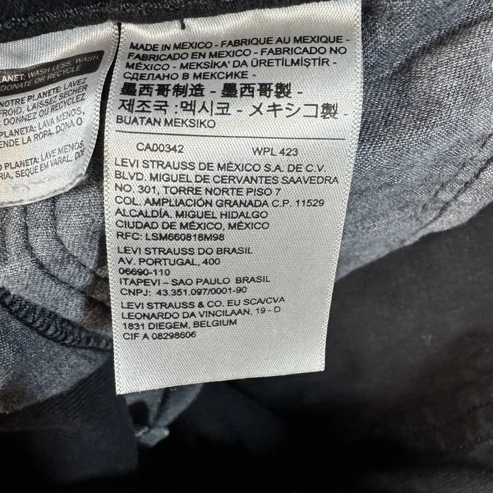 Levi's Jeans Men's 36x30 Black Denim 511 Slim Distressed